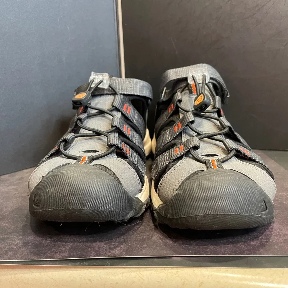 KEEN Newport H2 Grey Orange Waterproof Hiking Sandals Kids 5 1022247 Women's 7